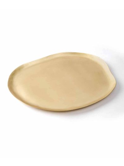 Fried Egg Brass Platter