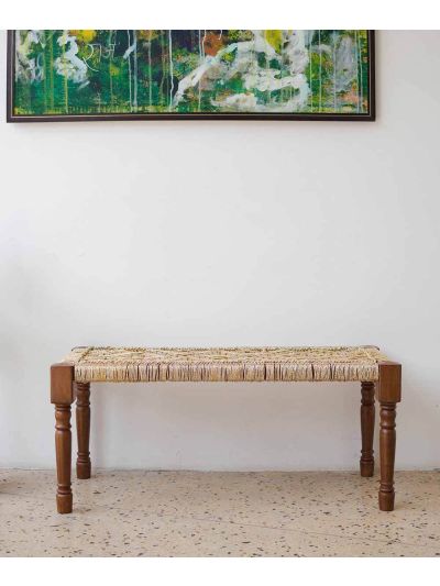 Golden Pheasant Wooden Bench