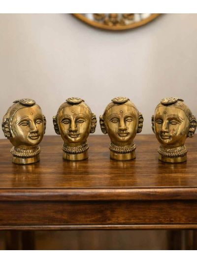 Brass Gauri Head