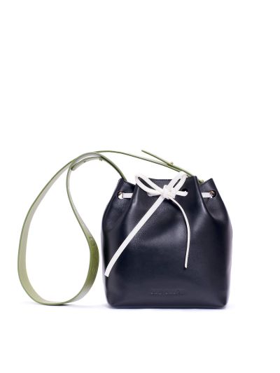 Gaia Dark Blue Bucket Bag