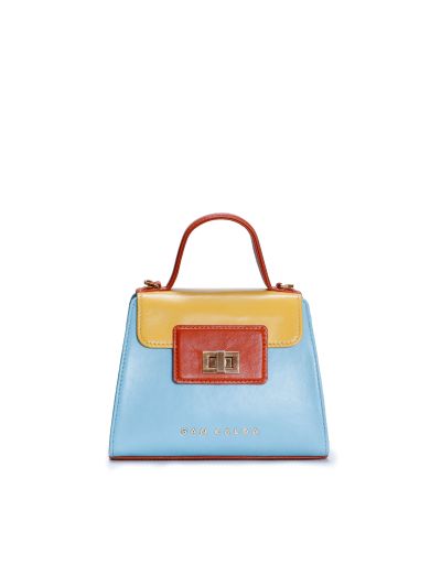 Kally Mini Sky Blue Leather Handbag