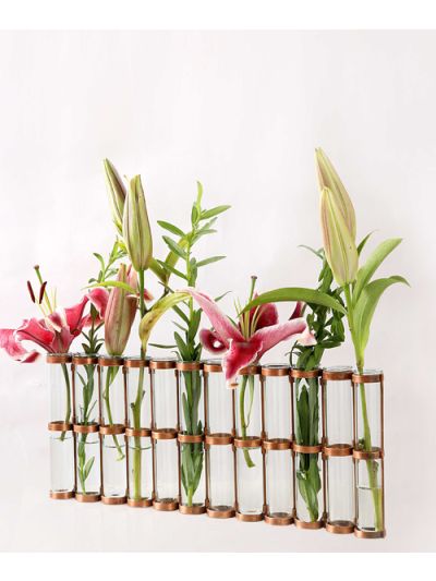 Test Tube Vase 12: Antique Copper