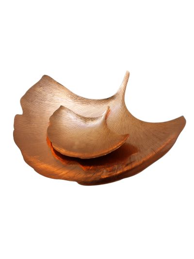 Ginkgo Leaf Platter: Copper: Large