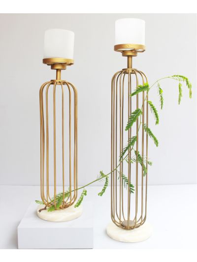CAGE CANDLE STAND 