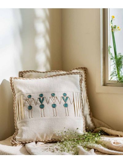 Paichnidia hand-woven cushions: Set of 2