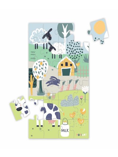 Farm and City Reversible Puzzle 