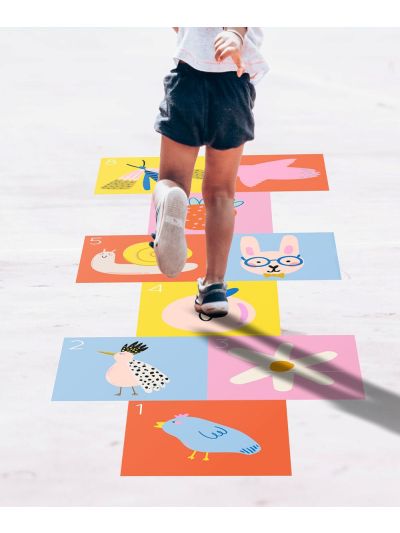 Hopscotch Floor Decals - Spring