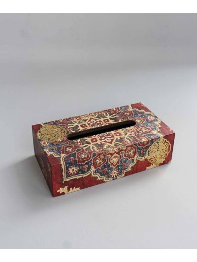 Maroon Abeer Tissue Box 