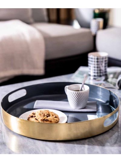 Grey Enamel Tray