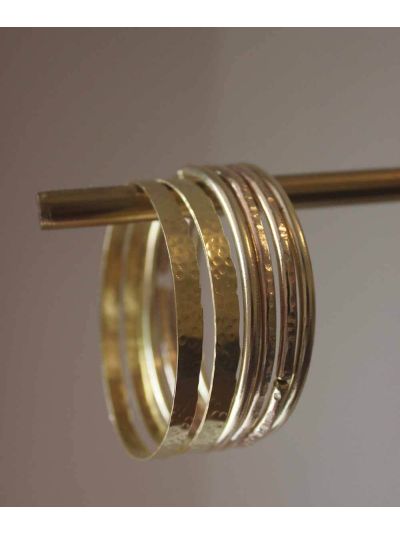 Set of 6 mix and Match thin bangles