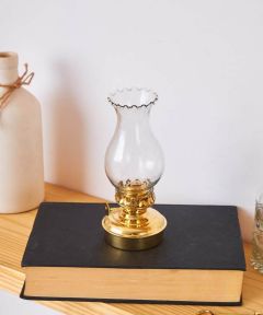Brass oil lamp
