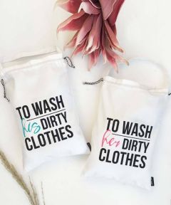 Mini Laundry Bags {his and hers} - pack of 2