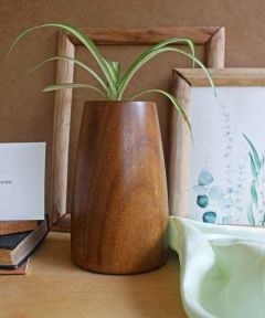 Conical Wooden Planter 