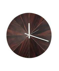 Facet wall clock: Wood