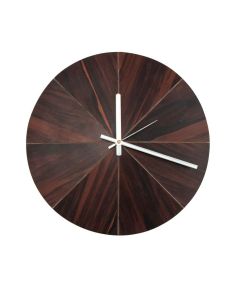 Facet wall clock: Wood
