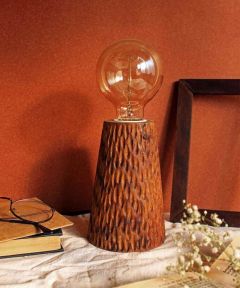 Carved Conical Lamp