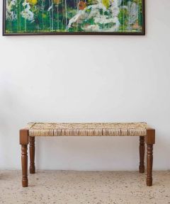 Golden Pheasant Wooden Bench