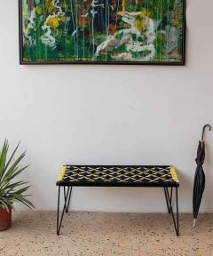 Busy Bee Recycled Cotton Metal Bench