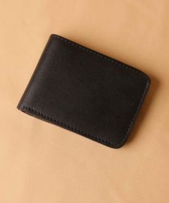 Black Bifold Wallet with Coin Pouch