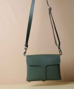 Belle Olive Green Box Sling Bag