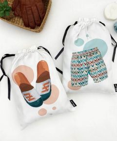 Men's Shorts & Flip Flop Bags {zigzag mode} - pack of 2