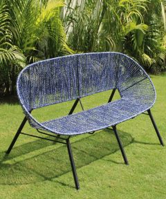 Azure Upcycled Plastic Two Seater Chair