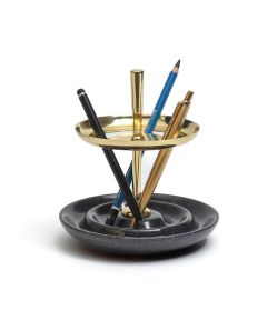 Bau Black Marble Pen Stand