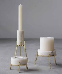 White Fyre Candle Stand