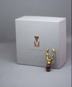 Stag Beetle Brooch