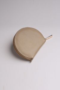 Beige Circular Pouch