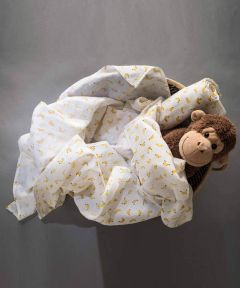 Bananas Swaddle- Ochre Yellow