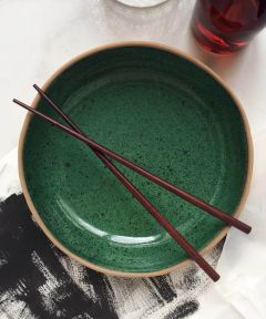 Coupe Pasta Bowl: Speckled Green