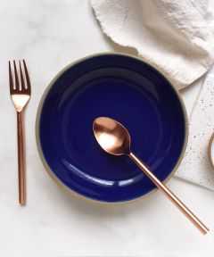 Coupe Salad Bowl: Cobalt