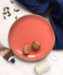 Coupe Side Plate: Apricot