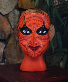 Hand painted Devagana Head Accent