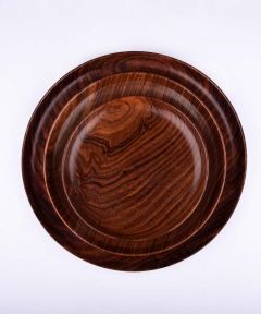 Sheesham wood round platter