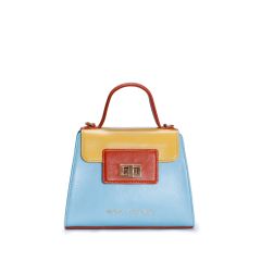 Kally Mini Sky Blue Leather Handbag