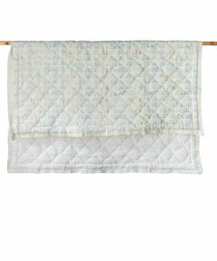 Rainbows + Dots Quilt- Moody mauve 