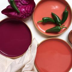 Rimmed Side Plate : Apricot