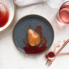 Rimmed Side Plate : Speckled Stone