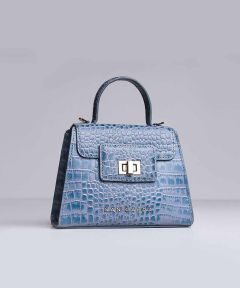 Kally Mini Blue Leather Handbag