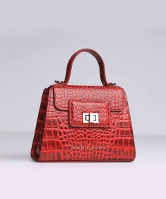 Kally Mini Red Leather Bag