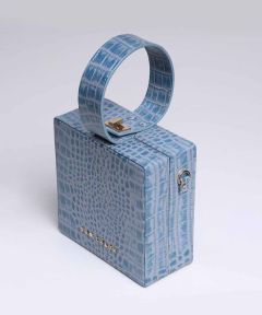 Sophie Blue Leather box bag