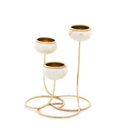 Trilight Marble Tealight Holder