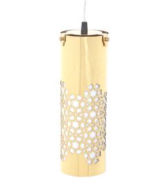 Mughal Jaal Pendant - Polished Brass