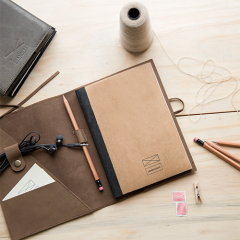 Leather Daybook: Brown