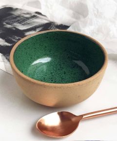 Soup Bowl: Speckled Green