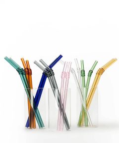 Whimsical colourful straws