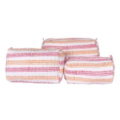 Striped Spoon Travel Pouch: Set of 3
