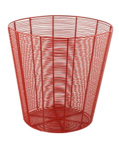 Classic wire planter: Cherry Red